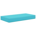 vidaXL Coussin d’assise Turquoise 80 x 40 x 8 cm 100 polyester