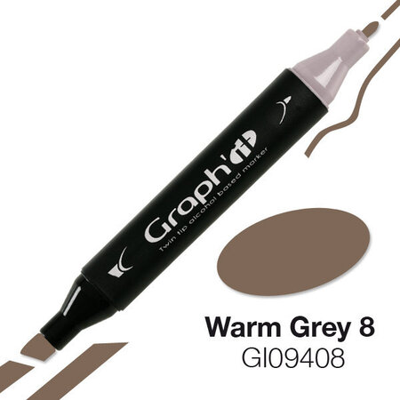 Marqueur à l'alcool Graph'it 9408 Warm Grey 8