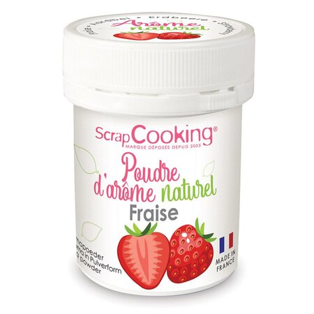 Arôme alimentaire naturel en poudre 15 g - fraise