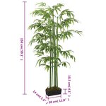 vidaXL Bambou artificiel 576 feuilles 150 cm vert