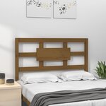 vidaXL Tête de lit Marron miel 95 5x4x100 cm Bois massif de pin