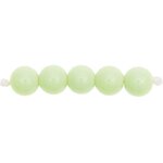 24 Perles rondes 10 mm - vert clair