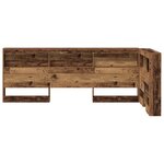 vidaXL Tête de lit de rangement Bois ancien 75 cm Bois d'ingénierie