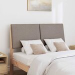 vidaXL Tête de lit capitonnée Taupe 120 cm Pin massif