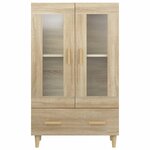 vidaXL Buffet haut Chêne sonoma 70x31x115 cm Bois d'ingénierie