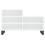 vidaXL Armoire à chaussure Blanc brillant 102x36x60 cm Bois ingénierie