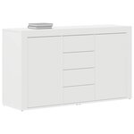 vidaXL Buffet avec tiroir Blanc 120 x 36 x 69 cm Bois d'ingénierie