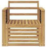 vidaXL Ensemble de canapés d'extérieur Bois d'Acacia Massif Blanc
