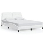 vidaXL Cadre de lit sans matelas blanc 120x200 cm similicuir