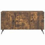 vidaXL Meuble TV Chêne fumé 99 x 34 5 x 50 cm Bois d'ingénierie