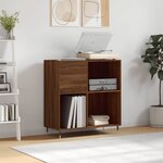 vidaXL Armoire à disques chêne marron 84 5x38x89 cm bois d'ingénierie