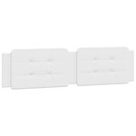 vidaXL Lit avec matelas blanc 200x200 cm similicuir