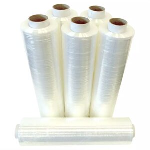 Film étirable manuel transparent réduction d'épaisseur 12µ 450 mm x 300 M – (6 bobines) – Bulteau Systems