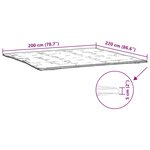 vidaXL Protège-matelas blanc 200x220 cm
