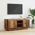 vidaXL Meuble TV Bois Ancien 102 x 35 x 45 cm Bois d'ingénierie