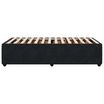 vidaXL Cadre de lit sans matelas noir 90x190 cm velours