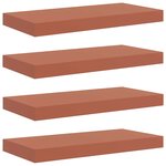 vidaXL Étagère Murale 4 Pièces Rouge 50 x 23 x 4 cm Bois d'ingénierie