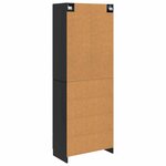 vidaXL Ensemble de Meubles 2 Pièces Noir 66 x 34 5 x 87 cm