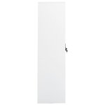 vidaXL Garde-robe Blanc 80x50x180 cm Acier