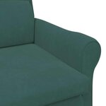 vidaXL fauteuil Vert foncé 76 x 94 x 102 cm Velours