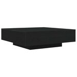 vidaXL Table basse Chêne noir 100 x 100 x 31 cm Bois d'ingénierie