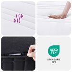 vidaXL Matelas à ressorts bonnell moyen 140x190 cm