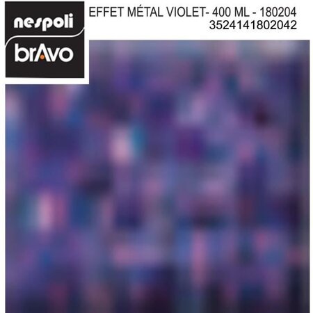 Aérosol peinture professionnelle métallisé violet 400 ml  nespoli