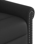 vidaXL Fauteuil de massage Noir Similicuir brillant