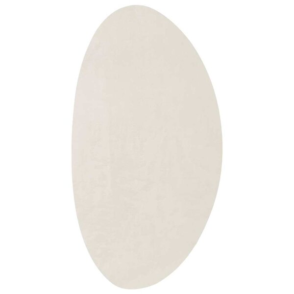 vidaXL Tapis HUARTE Crème 100 x 200 cm Polyester