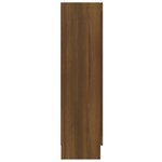vidaXL Armoire à vitrine Chêne brun 82 5x30 5x115cm Bois d'ingénierie