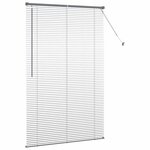 vidaXL Store de Fenêtre avec des rideaux Manuel Gris foncé Aluminium