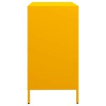 vidaXL Buffet jaune moutarde 68x39x73 5 cm acier laminé à froid