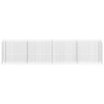 vidaXL Lit surélevé à gabion Acier galvanisé 360x30x90 cm