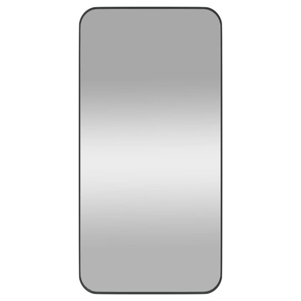 vidaXL Miroir mural Noir 40x80 cm Rectangulaire