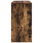 vidaXL Bureau d'écriture Chêne fumé Bois d'ingénierie 100 x 40 x 76 cm