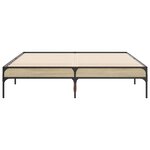vidaXL Cadre de lit sans matelas chêne sonoma 120x190 cm
