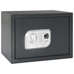 vidaXL Coffre-fort numérique Gris Foncé 25 x 35 x 25 cm Acier