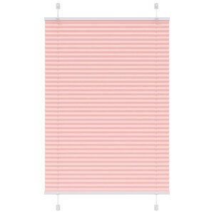 vidaXL Store plissé rose 100x150 cm largeur du tissu 99 4cm polyester