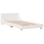 vidaXL Cadre de lit sans matelas blanc 100x200 cm bois de pin massif