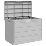 vidaXL Boîte à coussins d'extérieur gris 77 5x44 5x53 cm polypropylène