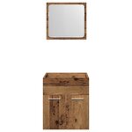 vidaXL Ensemble de meubles salle de bain 2 Pièces bois d'ingénierie