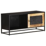 vidaXL Meuble TV 90x30x40 cm Bois de manguier brut