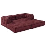 vidaXL Canapé modulaire 2 Pièces Marron 70 x 70 x 56 cm tissu
