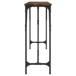 vidaXL Table console chêne fumé 200x29x75 cm bois d'ingénierie