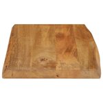 vidaXL Dessus de table 50x40x3 8 cm bord vivant bois massif manguier