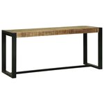 vidaXL Banc Marron 100 x 35 x 45 cm Bois de manguier massif