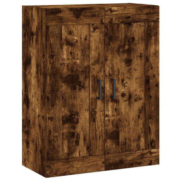 vidaXL Armoire murale chêne fumé 69 5x34x90 cm bois d'ingénierie