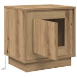 vidaXL Cabinet de chevet avec 2 Pièces chêne artisanal 44 x 34 5 x 45 cm
