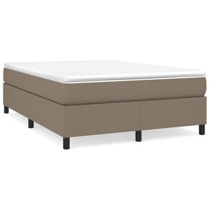 vidaXL Cadre de lit taupe 140x200 cm tissu