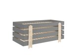 Lit Modulo Arrow Gris Empilable 90x200 L 203 6 x Lg 93 8 x H 27 5 cm